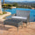 Virasat Outdoor 2 seater Sofa and 1 Center Table (Dark Grey + White)-VIRASAT FURNITURE & FURNISHING