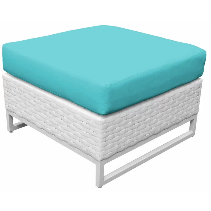 Virasat Outdoor Sofa Set 7 Seater, 2 Single Seater and 1 Center Table, 1 Side Table With 2 Ottoman Set (White)-VIRASAT FURNITURE & FURNISHING