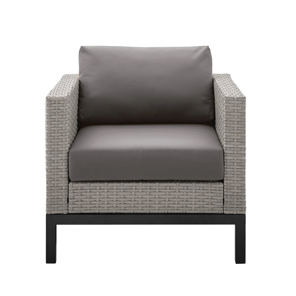Virasat Outdoor Garden Balcony Sofa Set 2 Seater, 2 Single Seater and Ottoman Set (Grey)-VIRASAT FURNITURE & FURNISHING