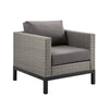 Virasat Outdoor Garden Balcony Sofa Set 2 Seater, 2 Single Seater and Ottoman Set (Grey)-VIRASAT FURNITURE & FURNISHING