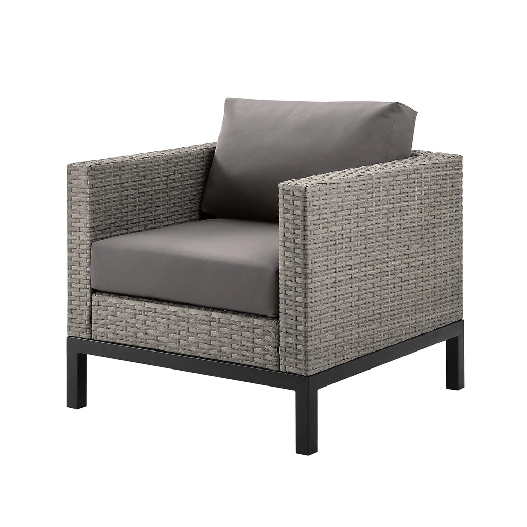 Virasat Outdoor Garden Balcony Sofa Set 2 Seater, 2 Single Seater and Ottoman Set (Grey)-VIRASAT FURNITURE & FURNISHING