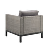 Virasat Outdoor Garden Balcony Sofa Set 2 Seater, 2 Single Seater and Ottoman Set (Grey)-VIRASAT FURNITURE & FURNISHING