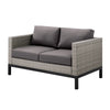 Virasat Outdoor Garden Balcony Sofa Set 2 Seater, 2 Single Seater and Ottoman Set (Grey)-VIRASAT FURNITURE & FURNISHING