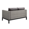 Virasat Outdoor Garden Balcony Sofa Set 2 Seater, 2 Single Seater and Ottoman Set (Grey)-VIRASAT FURNITURE & FURNISHING