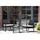 Virasat Outdoor Patio Seating Set 2 Chairs and 1 Table Set (Black)-VIRASAT FURNITURE & FURNISHING