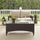 Virasat Outdoor 2 seater Sofa and 1 Center Table (Brown + Beige)-VIRASAT FURNITURE & FURNISHING