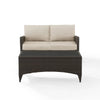Virasat Outdoor 2 seater Sofa and 1 Center Table (Brown + Beige)-VIRASAT FURNITURE & FURNISHING