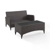 Virasat Outdoor 2 seater Sofa and 1 Center Table (Brown + Beige)-VIRASAT FURNITURE & FURNISHING
