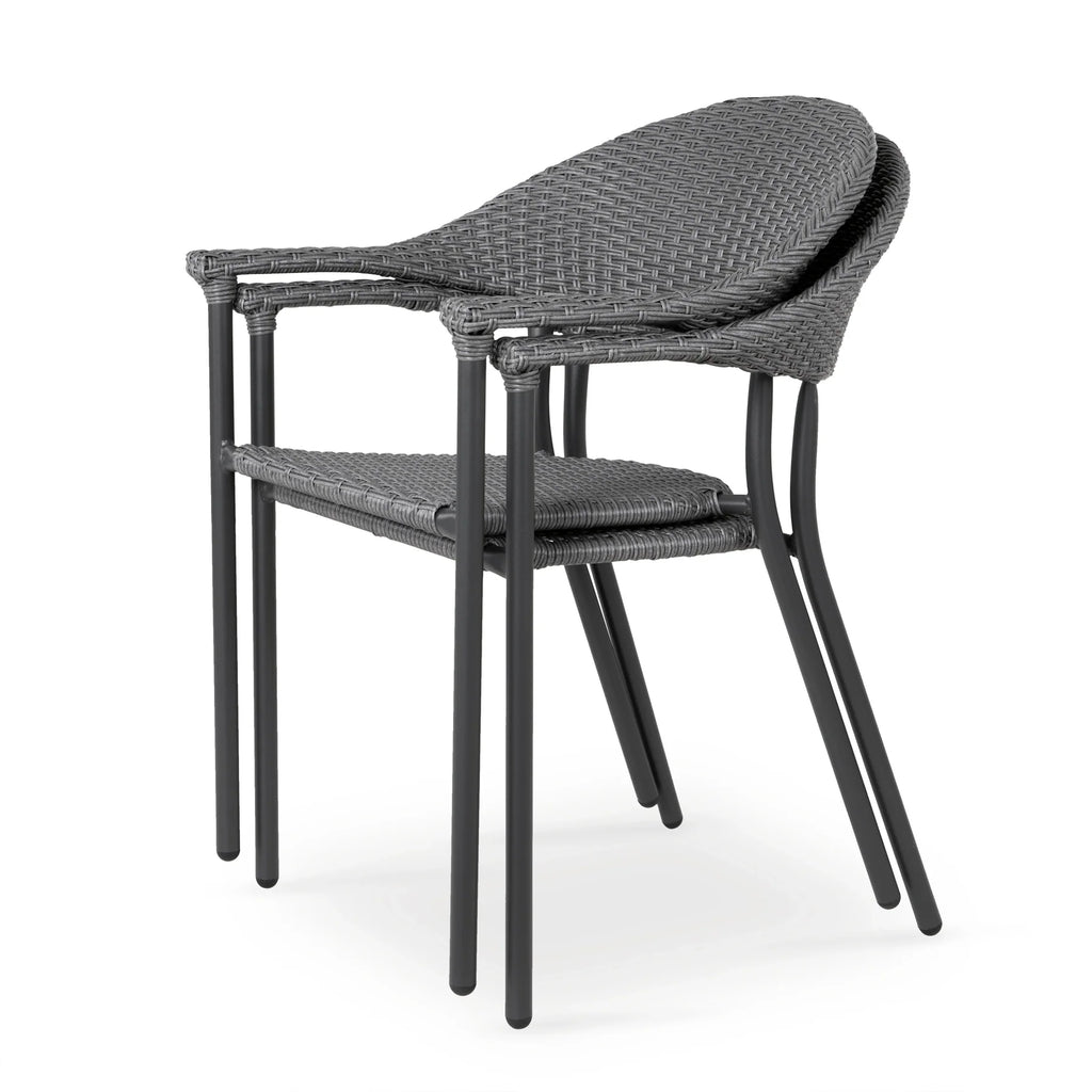 Virasat Outdoor Patio Seating Set 2 Chairs and 1 Table Set (Dark Grey)-VIRASAT FURNITURE & FURNISHING
