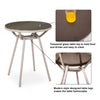 Virasat Outdoor Patio Seating Set 2 Chairs and 1 Table Set (Silver + Beige) Braided & Rope-VIRASAT FURNITURE & FURNISHING