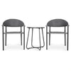 Virasat Outdoor Patio Seating Set 2 Chairs and 1 Table Set (Dark Grey)-VIRASAT FURNITURE & FURNISHING