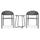 Virasat Outdoor Patio Seating Set 2 Chairs and 1 Table Set (Dark Grey)-VIRASAT FURNITURE & FURNISHING