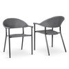 Virasat Outdoor Patio Seating Set 2 Chairs and 1 Table Set (Dark Grey)-VIRASAT FURNITURE & FURNISHING