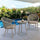 Detect Outdoor Patio Seating Set 2 Chairs and 1 Table Set (Grey) Braided & Rope