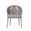 Virasat Outdoor Patio Seating Set 2 Chairs and 1 Table Set (Grey) Braided & Rope-VIRASAT FURNITURE & FURNISHING