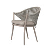 Virasat Outdoor Patio Seating Set 2 Chairs and 1 Table Set (Grey) Braided & Rope-VIRASAT FURNITURE & FURNISHING