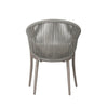 Detect Outdoor Patio Seating Set 2 Chairs and 1 Table Set (Grey) Braided & Rope