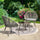 Virasat Outdoor Patio Seating Set 2 Chairs and 1 Table Set (Grey) Braided & Rope-VIRASAT FURNITURE & FURNISHING