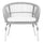 Virasat Outdoor Patio Seating Set 2 Chairs and 1 Table Set (Silver + White) Braided & Rope-VIRASAT FURNITURE & FURNISHING