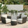 VIRASAT FURNITURE Outdoor Rope 3-Piece Patio Sofa Set (Grey & Off-White)