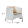 Virasat Outdoor Patio Seating Set 4 Chairs and 1 Table Set (White)-VIRASAT FURNITURE & FURNISHING