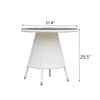 Virasat Outdoor Patio Seating Set 4 Chairs and 1 Table Set (White)-VIRASAT FURNITURE & FURNISHING