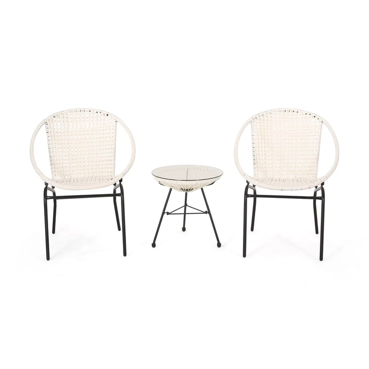 Virasat Outdoor Patio Seating Set 2 Chairs and 1 Table