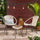 Virasat Outdoor Patio Seating Set 2 Chairs and 1 Table-VIRASAT FURNITURE & FURNISHING