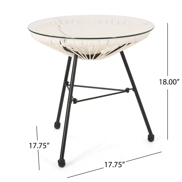 Virasat Outdoor Patio Seating Set 2 Chairs and 1 Table