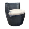 Virasat Outdoor Patio Seating Set 2 Chairs and 1 Table Set Black-VIRASAT FURNITURE & FURNISHING