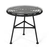 Virasat Outdoor Patio Seating Set 2 Chairs and 1 Table Set Black-VIRASAT FURNITURE & FURNISHING