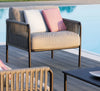 Virasat Outdoor Garden Balcony Sofa Set 3 Seater, 2 Single Seater 1 Center Table Set, Braided Rope (Tan)-VIRASAT FURNITURE & FURNISHING