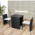 Virasat Outdoor Patio Seating Set 2 Chairs and 1 Table Set (Black)-VIRASAT FURNITURE & FURNISHING