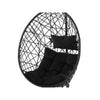 Virasat Single Seater Hanging Swing With Stand For Balcony, Garden Swing (Black)-VIRASAT FURNITURE & FURNISHING