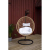 Virasat Single Seater Hanging Swing With Stand For Balcony, Garden Swing (Gold)-VIRASAT FURNITURE & FURNISHING