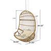 Virasat Single Seater Hanging Swing Without Stand For Balcony, Garden Swing-VIRASAT FURNITURE & FURNISHING
