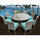 Virasat Outdoor Patio Dining Set 8 Chairs and 1 Table (Silver)-VIRASAT FURNITURE & FURNISHING
