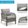 Virasat Outdoor Sofa Set 2 Seater, 2 Single Seater and 1 Center Table (Grey)-VIRASAT FURNITURE & FURNISHING
