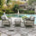 Virasat Outdoor Sofa Set 2 Seater, 2 Single Seater and 1 Center Table (Grey)-VIRASAT FURNITURE & FURNISHING