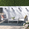 Virasat Outdoor Garden Balcony Sofa Set 2 Seater, 2 Single Seater and 1 Center Table Set (White)-VIRASAT FURNITURE & FURNISHING