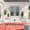 Virasat Outdoor Garden Balcony Sofa Set 2 Seater, 2 Single Seater and 1 Center Table Set (White)-VIRASAT FURNITURE & FURNISHING