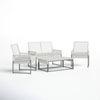 Virasat Outdoor Garden Balcony Sofa Set 2 Seater, 2 Single Seater and 1 Center Table Set (White)-VIRASAT FURNITURE & FURNISHING