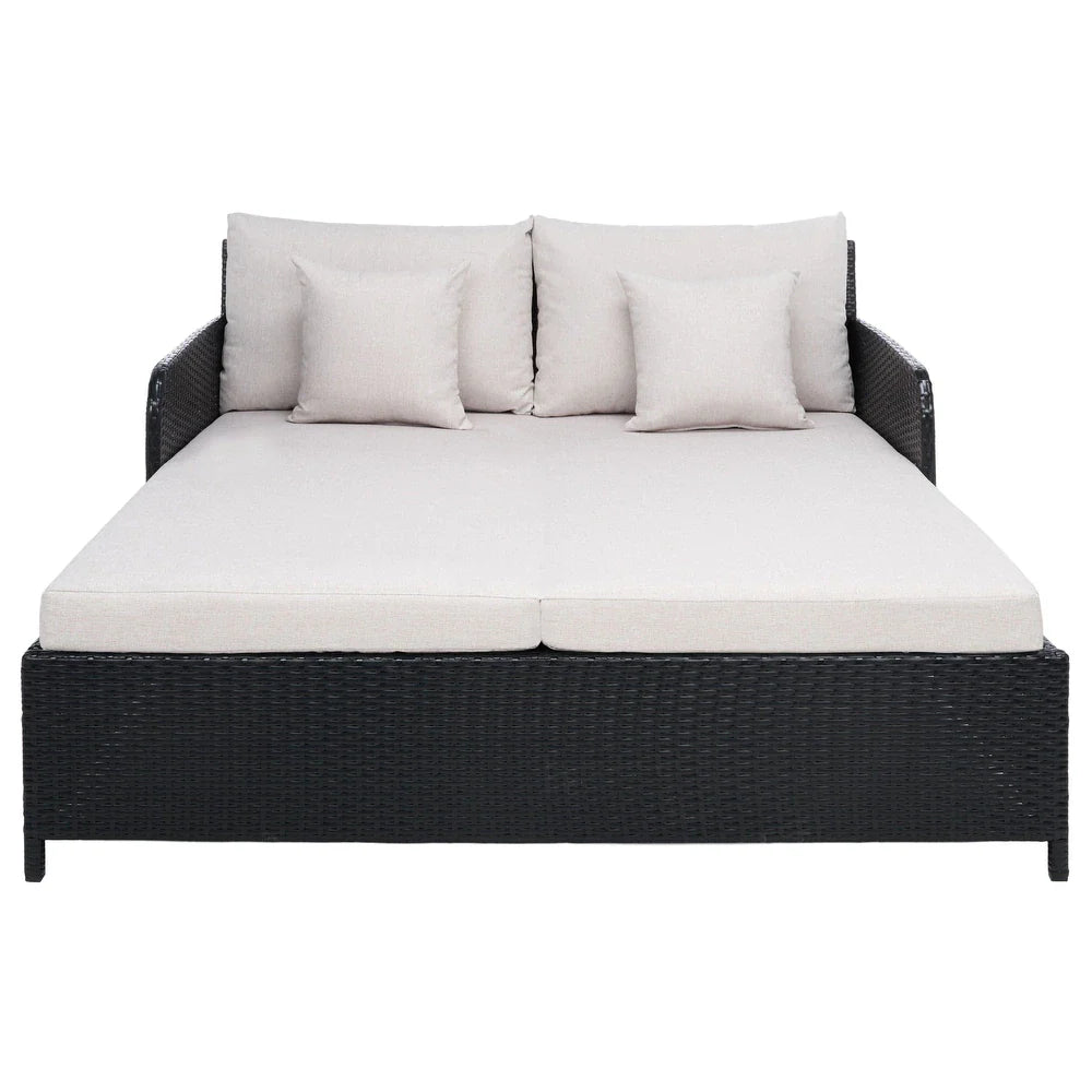 Virasat Outdoor Poolside Sunbed With Cushion Daybed-VIRASAT FURNITURE & FURNISHING