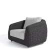 Virasat Outdoor Garden Balcony Sofa Set 2 Seater, 2 Single Seater and 1 Center Table Set, Braid & Rope (Black)-VIRASAT FURNITURE & FURNISHING