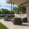 Virasat Outdoor Garden Balcony Sofa Set 2 Seater, 2 Single Seater and 1 Center Table Set, Braid & Rope (Black)-VIRASAT FURNITURE & FURNISHING