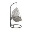 Virasat Single Seater Hanging Swing With Stand For Balcony, Garden Swing (White)-VIRASAT FURNITURE & FURNISHING