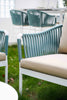 Virasat Outdoor Garden Balcony Sofa Set 2 Seater, 2 Single Seater and 1 Center Table Set, Braid & Rope (White + Blue)-VIRASAT FURNITURE & FURNISHING