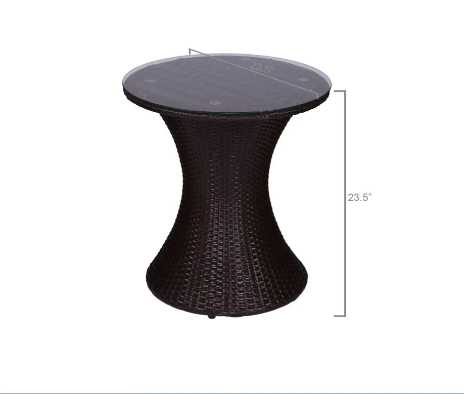 Virasat Outdoor Patio Seating Set 2 Chairs and 1 Table Set (White)-VIRASAT FURNITURE & FURNISHING