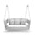 Virasat Double Seater Hanging Swing Without Stand For Balcony , Garden Swing (Silver) Braided & Rope-VIRASAT FURNITURE & FURNISHING
