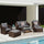 Virasat Outdoor Garden Balcony Sofa Set 2 Seater, 2 Single Seater With 2 Ottoman and 1 Center Table, 1 Side Table Set (Dark Brown)-VIRASAT FURNITURE & FURNISHING